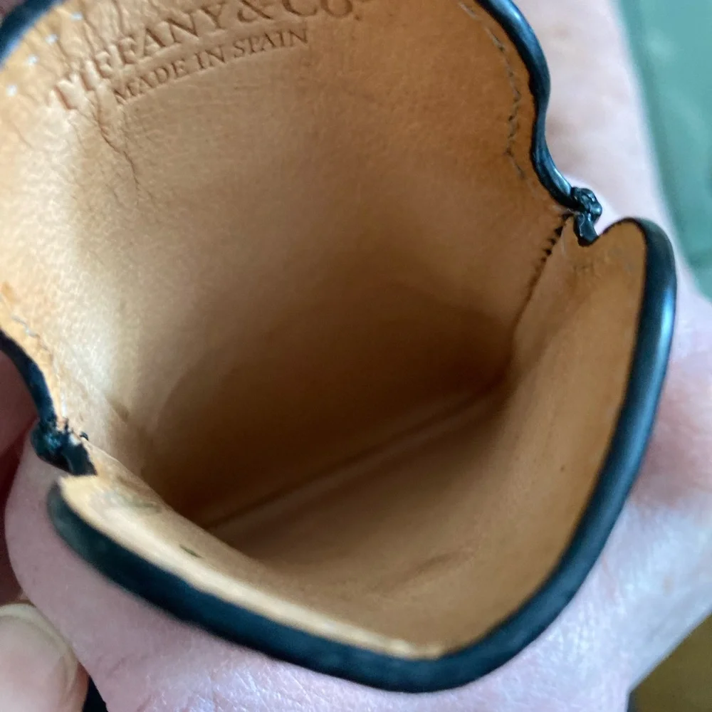 Tiffany & Co. Black Leather Phone Case